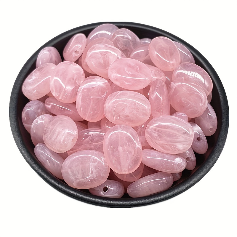 Colorful Oval Shape Striped Beads for DIY Jewelry Making